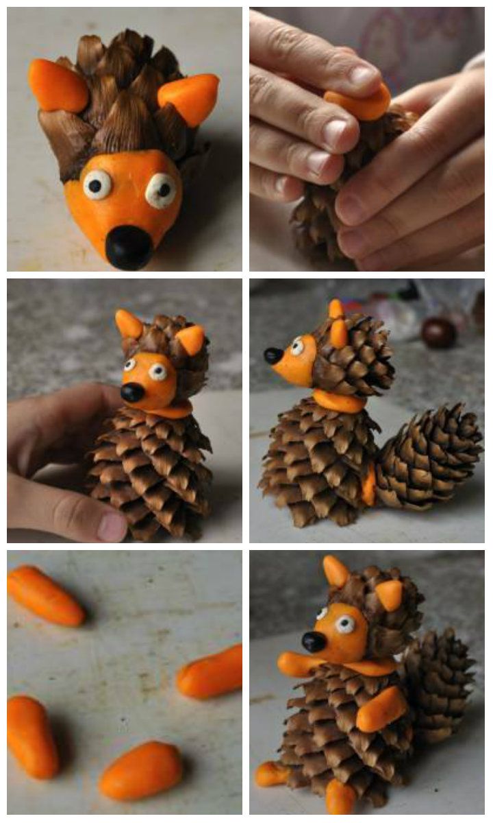 їжачок з шишок