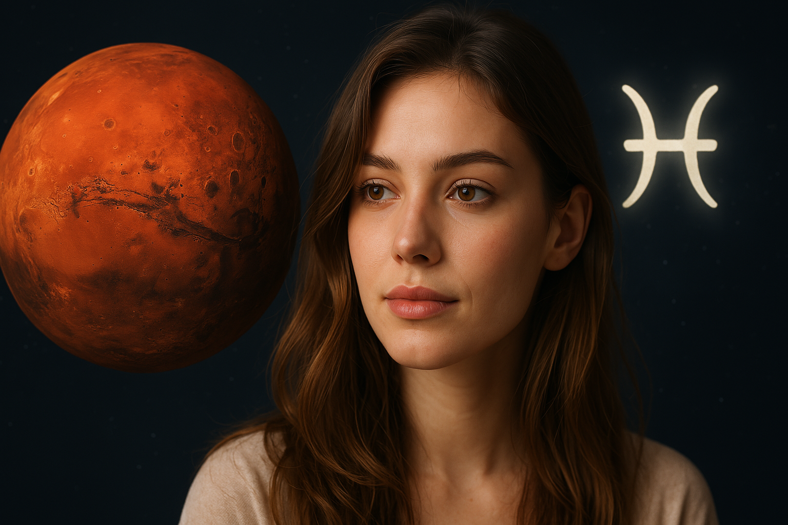 Марс у Рибах у жінки