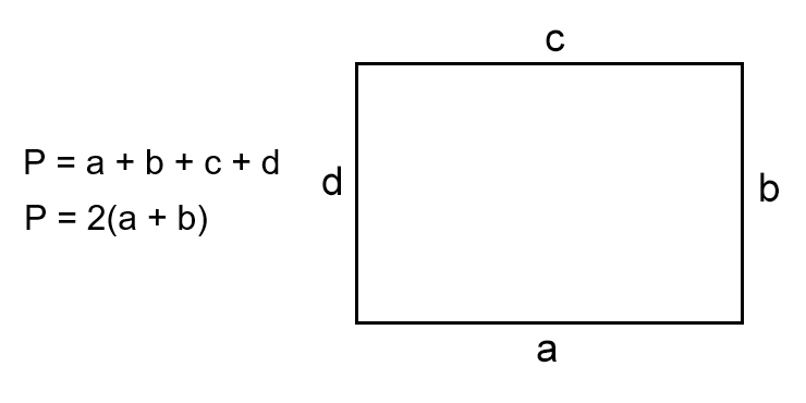 как найти периметр прямоугольника