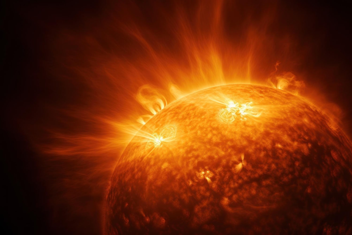 Температура поверхні Сонця приблизно становить