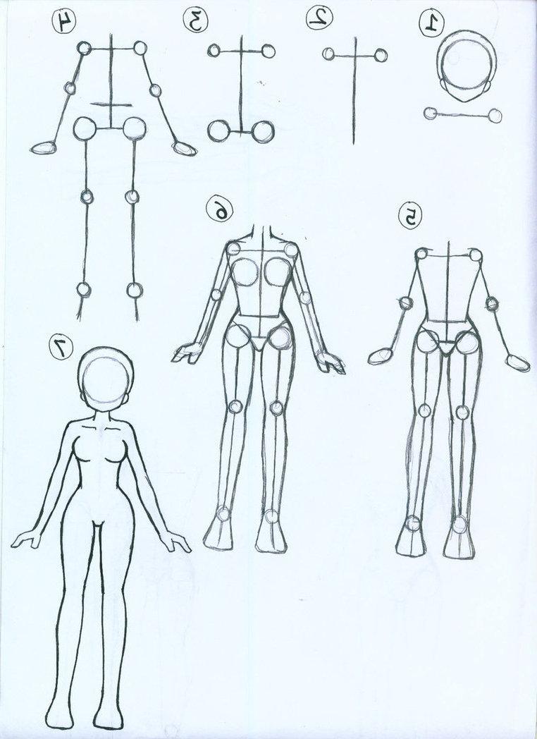 як намалювати тіло людини для початківців