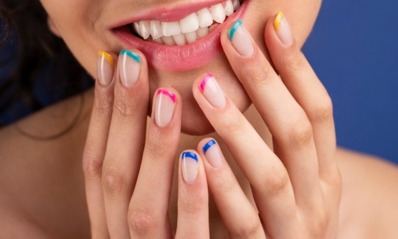 френч модный маникюр дизайн ногтей