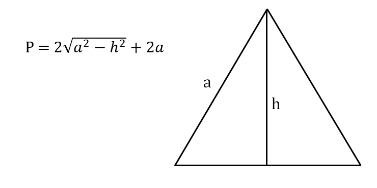 периметр равнобедренного треугольника